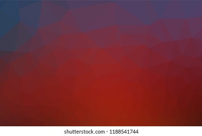 Dark Blue, Red vector abstract polygonal texture. Colorful illustration in abstract style with gradient. The polygonal design can be used for your web site.