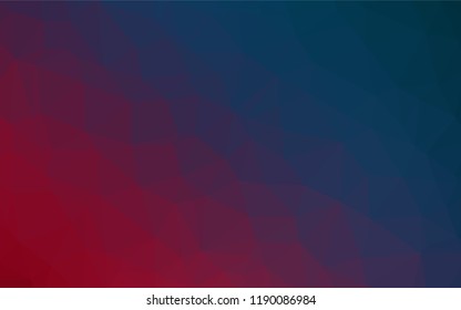 Dark Blue, Red vector abstract mosaic pattern. A completely new color illustration in a vague style. Brand new style for your business design.