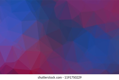 Dark Blue, Red vector abstract mosaic background. Modern geometrical abstract illustration with gradient. A new texture for your design.