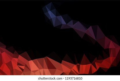 Dark Blue, Red vector abstract polygonal texture. Colorful abstract illustration with gradient. A completely new design for your business.