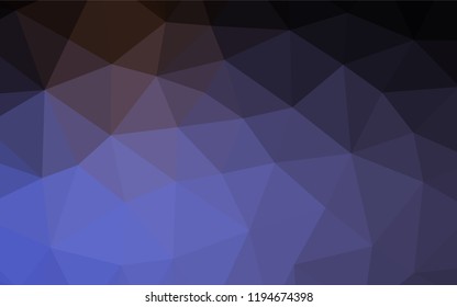 Dark Blue, Red vector abstract mosaic background. Geometric illustration in Origami style with gradient.  Brand new style for your business design.