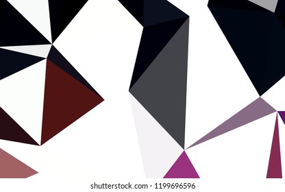 Dark Blue, Red vector abstract polygonal background. Colorful illustration in abstract style with triangles. Completely new template for your banner.
