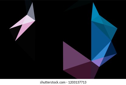 Dark Blue, Red vector abstract mosaic backdrop. A vague abstract illustration with gradient. A completely new template for your business design.