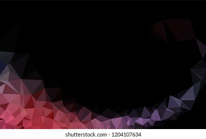 Dark Blue, Red vector abstract polygonal layout. Glitter abstract illustration with an elegant design. The polygonal design can be used for your web site.