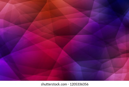 Dark Blue, Red vector abstract polygonal template. Polygonal abstract illustration with gradient. Polygonal design for your web site.