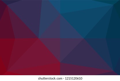 Dark Blue, Red vector abstract mosaic backdrop. Colorful abstract illustration with gradient. Brand new design for your business.
