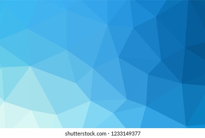 Dark Blue, Red vector abstract mosaic pattern. A sample with polygonal shapes. Triangular pattern for your design.