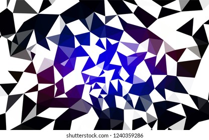 Dark Blue, Red vector abstract mosaic background. Colorful abstract illustration with triangles. Triangular pattern for your design.