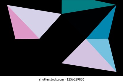 Dark Blue, Red vector abstract mosaic background. Colorful illustration in abstract style with gradient. The completely new template can be used for your brand book.