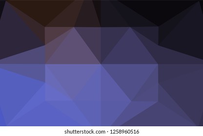 Dark Blue, Red vector abstract polygonal cover. An elegant bright illustration with gradient. Brand new style for your business design.