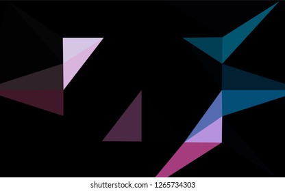 Dark Blue, Red vector abstract mosaic pattern. Modern geometrical abstract illustration with gradient. A completely new design for your business.