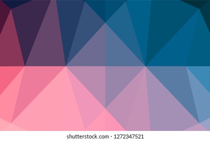 Dark Blue, Red vector abstract polygonal texture. Colorful illustration in abstract style with gradient. The polygonal design can be used for your web site.