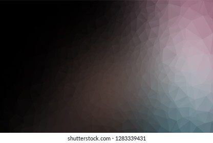 Dark Blue, Red vector abstract polygonal layout. Geometric illustration in Origami style with gradient.  The textured pattern can be used for background.