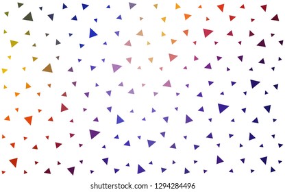 Dark Blue, Red vector  abstract polygonal template. Colorful illustration in abstract style with triangles. Brand new style for your business design.
