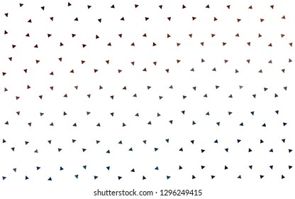 Dark Blue, Red vector  abstract mosaic backdrop. Shining colorful illustration with triangles. New template for your brand book.