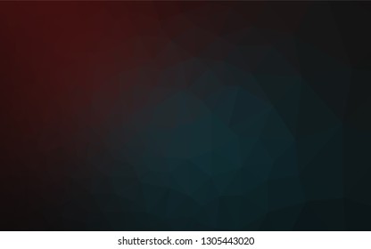 Dark Blue, Red vector abstract mosaic pattern. Shining colored illustration in a Brand new style. A new texture for your design.