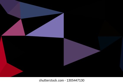 Dark Blue, Red vector abstract mosaic background. Brand new colorful illustration in with gradient. Textured pattern for background.