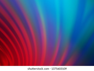 Dark Blue, Red vector abstract blurred template. An elegant bright illustration with gradient. A new texture for your design.