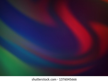 Dark Blue, Red vector abstract bokeh pattern. A vague abstract illustration with gradient. Brand new style for your business design.