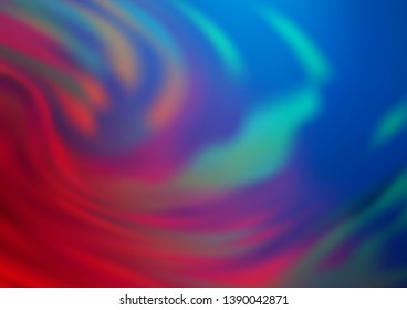 Dark Blue, Red vector abstract blurred template. Colorful illustration in blurry style with gradient. A completely new design for your business.