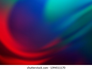 Dark Blue, Red vector abstract template. An elegant bright illustration with gradient. The blurred design can be used for your web site.