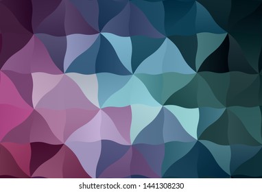 Dark Blue, Red vector abstract polygonal pattern. Shining colorful illustration with triangles. Triangular pattern for your design.