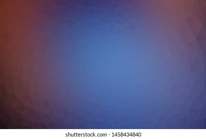 Dark Blue, Red vector abstract mosaic backdrop. Modern geometrical abstract illustration with gradient. Textured pattern for background.