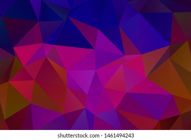 Dark Blue, Red vector abstract polygonal pattern. Elegant bright polygonal illustration with gradient. A new texture for your web site.