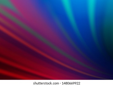 Dark Blue, Red vector abstract blurred template. Modern geometrical abstract illustration with gradient. The best blurred design for your business.