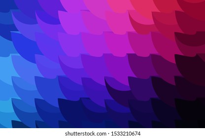 Dark Blue, Red vector abstract mosaic background. Elegant bright polygonal illustration with gradient. Triangular pattern for your design.