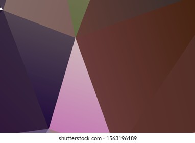 Dark Blue, Red vector abstract polygonal background. Elegant bright polygonal illustration with gradient. Triangular pattern for your design.