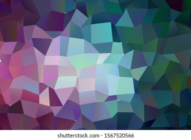 Dark Blue, Red vector abstract polygonal template. Creative geometric illustration in Origami style with gradient. A completely new design for your leaflet.