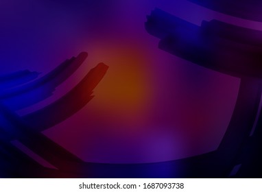 Dark Blue, Red vector abstract blurred layout. Creative illustration in halftone style with gradient. New design for your business.
