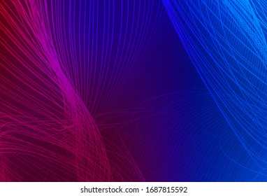 Dark Blue, Red vector abstract bright pattern. Creative illustration in halftone style with gradient. New way of your design.