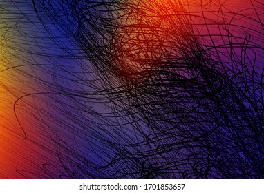 Dark Blue, Red vector abstract blurred layout. A completely new colored illustration in blur style. New way of your design.