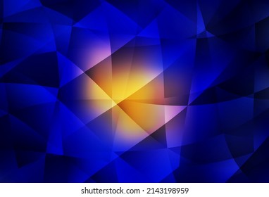 Dark Blue, Red vector abstract mosaic backdrop. Shining colorful illustration with triangles. Polygonal design for your web site.