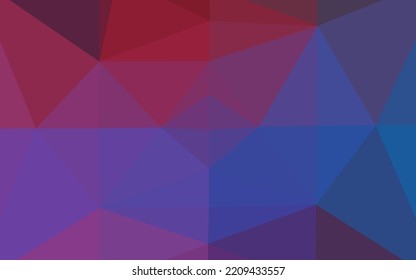 Dark Blue, Red vector abstract mosaic background. Geometric illustration in Origami style with gradient. Brand new design for your business.
