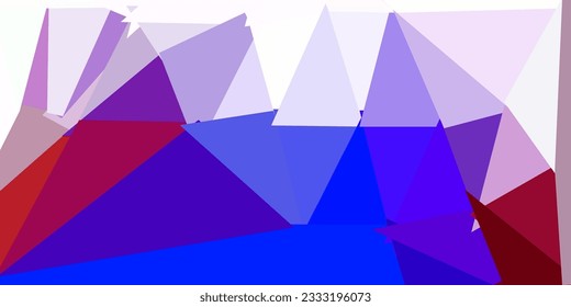 Plantilla de triángulo abstracto de vector rojo azul oscuro. Nueva ilustración colorida con formas de triángulos degradados. Diseño de páginas de aterrizaje.