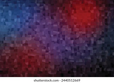 Dark Blue, Red vector abstract mosaic backdrop. An elegant bright illustration with gradient. The best triangular design for your business.