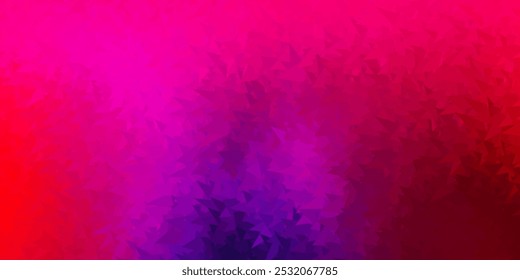 Modelo de triângulo abstrato de vetor vermelho, azul escuro. Ilustração em estilo de vidro quebrado com triângulos. O design da sua empresa.