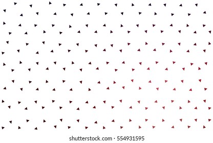 Dark Blue Red vector abstract colorful background, which consist of triangles. Pattern with colored triangles on white background.