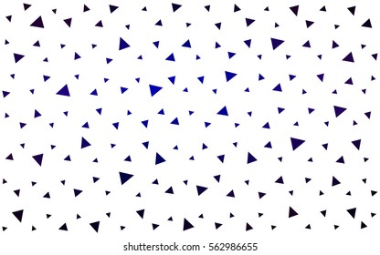 Dark Blue Red vector abstract colorful background, which consist of triangles. Pattern with colored triangles on white background.