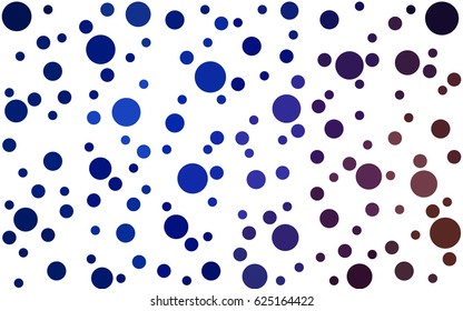 Dark Blue, Red vector abstract pattern with circles. Geometry template for your business design. Background with colored spheres.