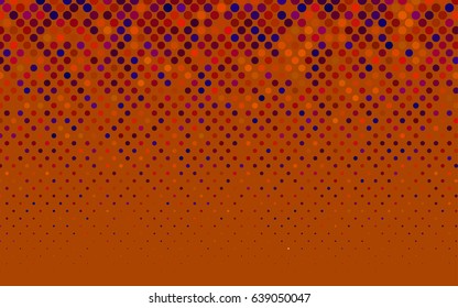 Dark Blue, Red vector abstract pattern with circles. Geometry template for your business design. Background with colored spheres.