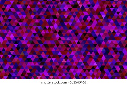 Dark Blue, Red vector abstract mosaic pattern. Geometric illustration in Origami style with gradient.  A completely new template for your business design.