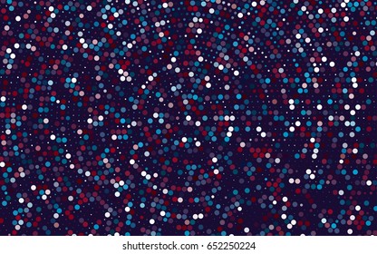 Dark Blue, Red vector abstract pattern with circles. Geometry template for your business design. Background with colored spheres.