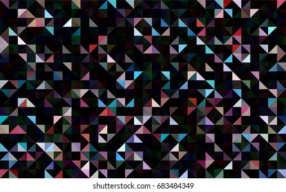 Dark Blue, Red vector abstract mosaic template. Modern geometrical abstract illustration with gradient. The template can be used as a background for cell phones.
