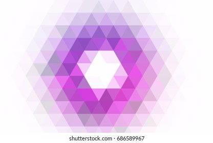 Dark Blue, Red vector abstract mosaic background. Triangular geometric sample with gradient.  A completely new template for your business design.