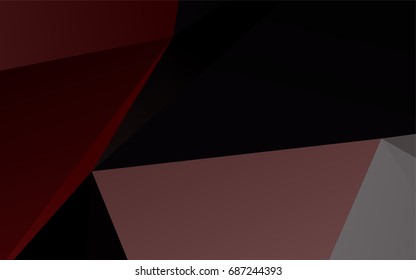 Dark Blue, Red vector abstract polygonal background. Shining colored illustration in a brand-new style. A completely new template for your business design.
