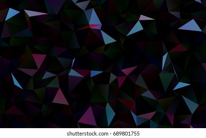 Dark Blue, Red vector abstract mosaic background. Creative illustration in halftone style with gradient. A completely new template for your business design.